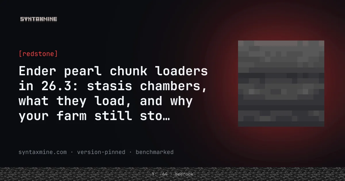 Diagram of the chunks an ender pearl keeps loaded in Minecraft Java