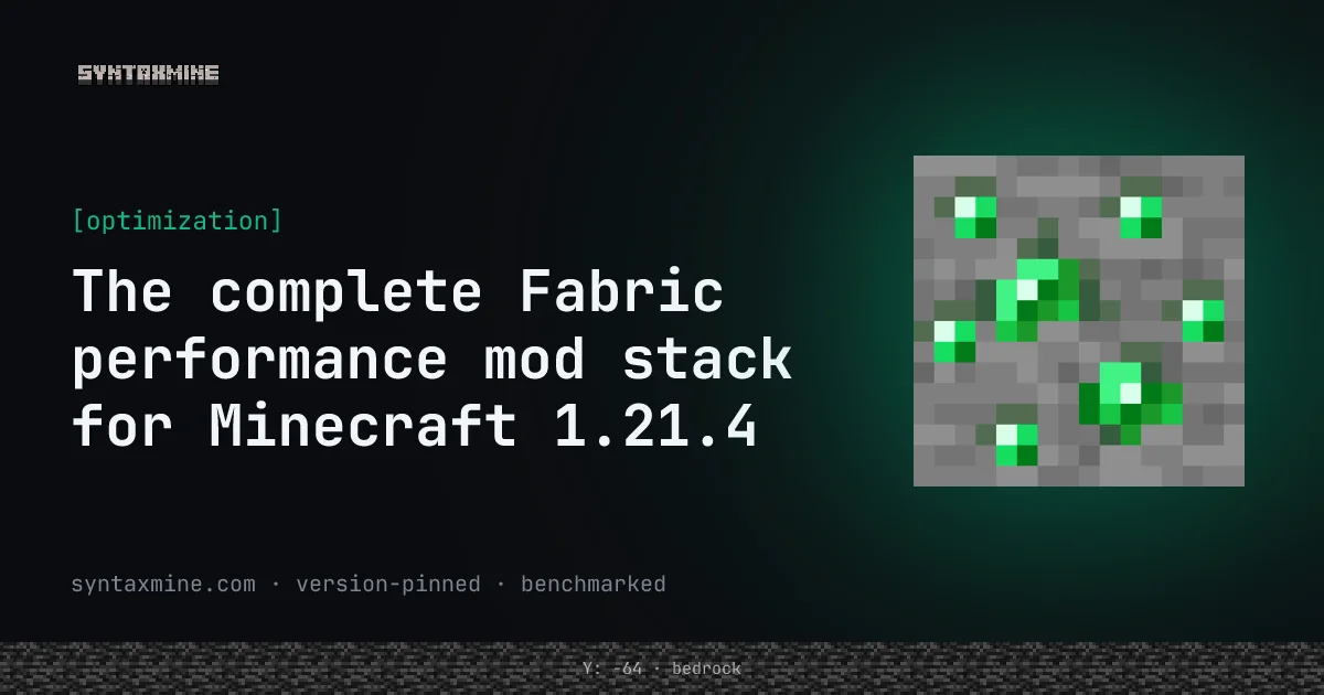Minecraft performance mod icons arranged as a tech tree on a dark background