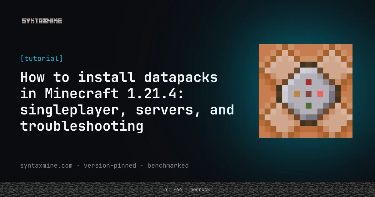 Minecraft world mechanics representing datapack functionality