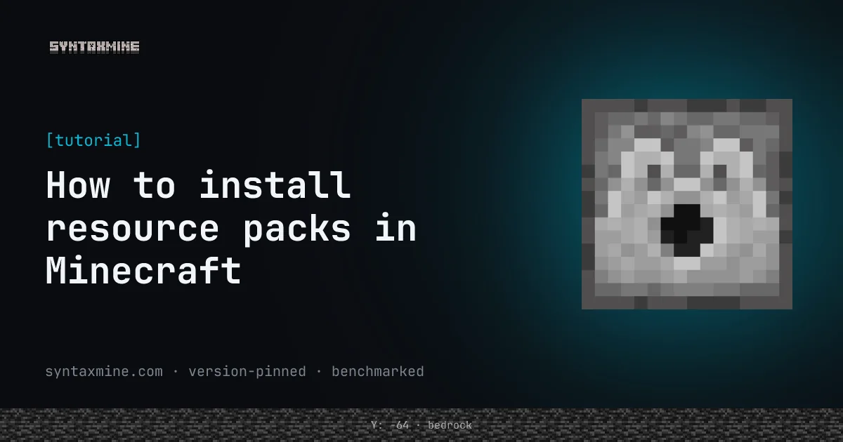 The Minecraft resource pack selection screen with several packs applied
