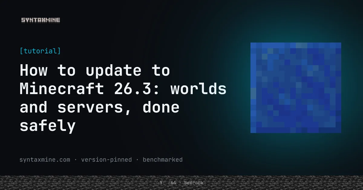 Minecraft world generation terrain representing a world being updated to a new version
