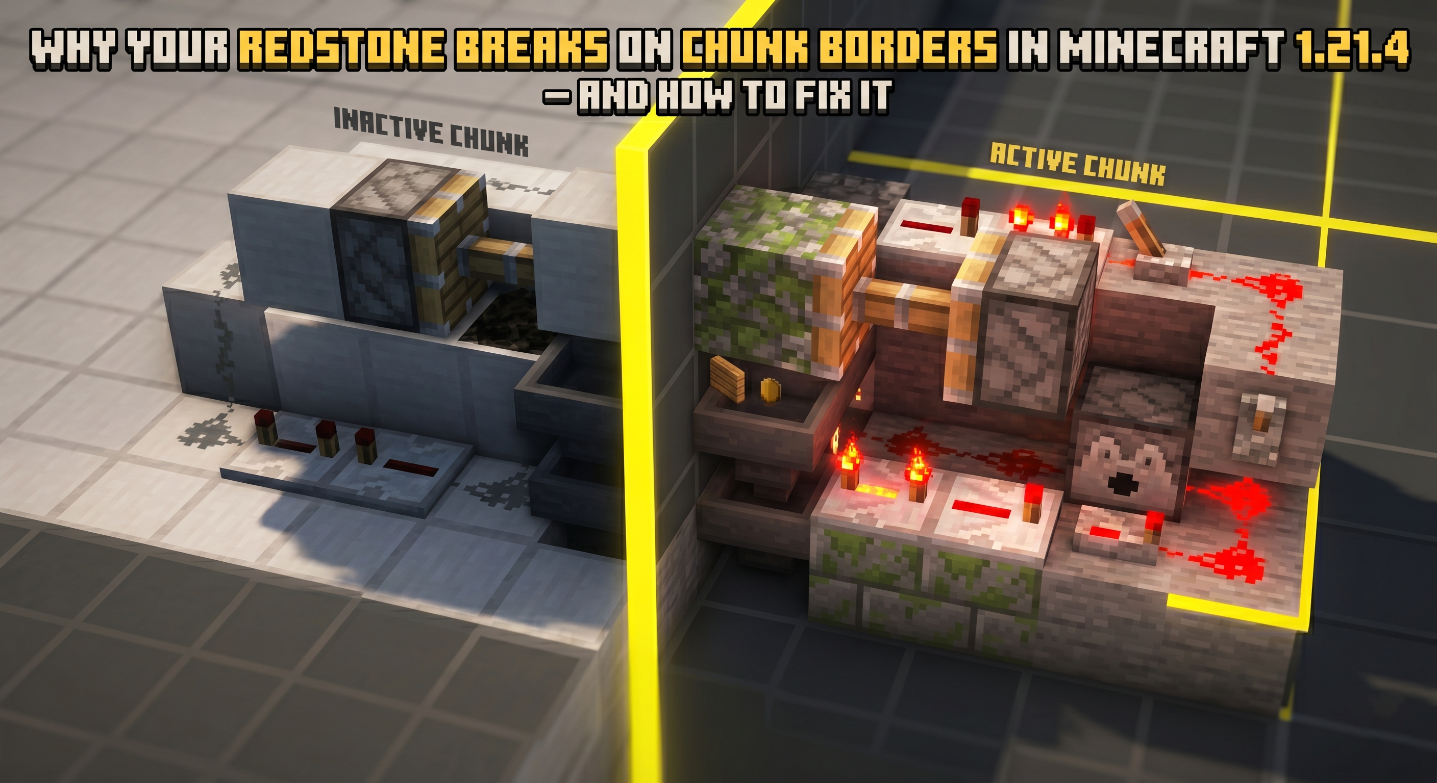 Minecraft world mechanics representing datapack functionality