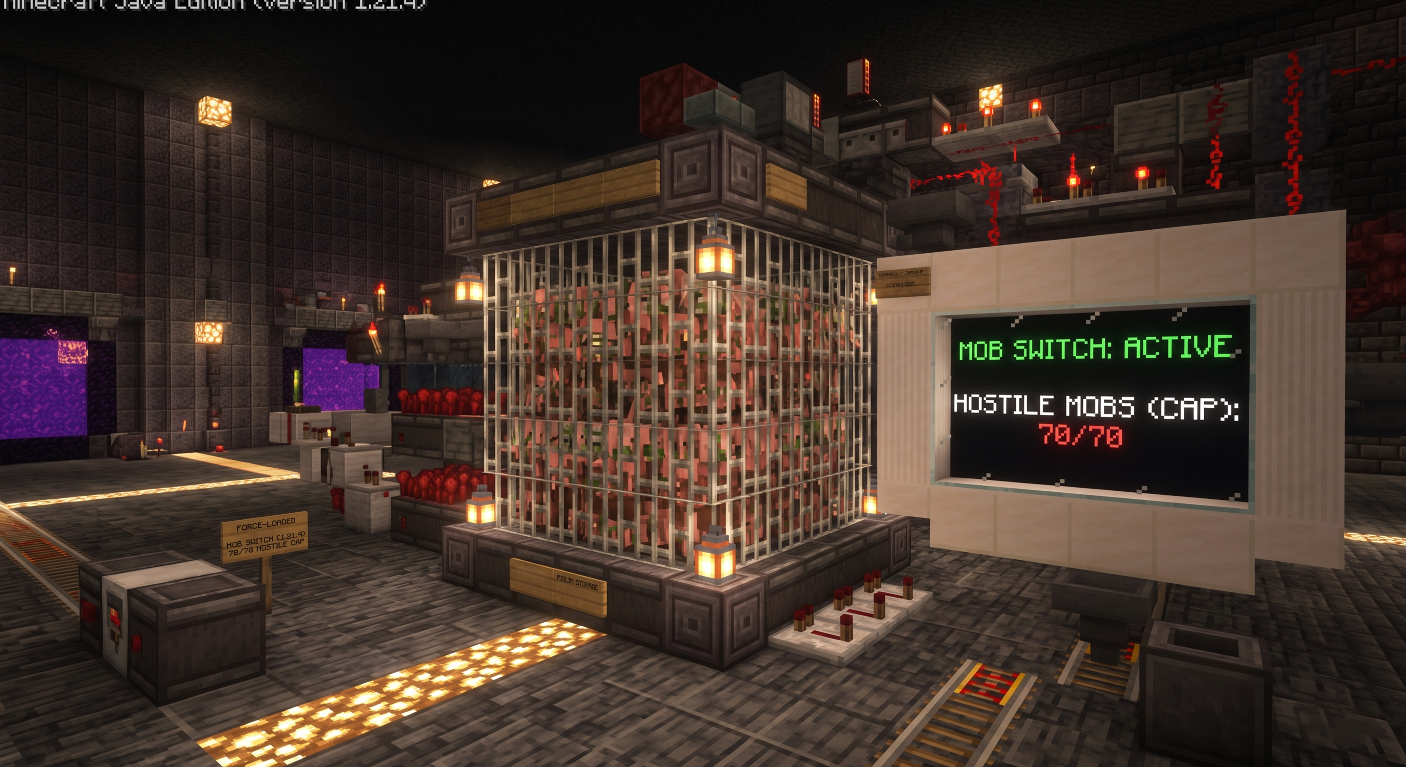 Minecraft control mechanism representing server access control